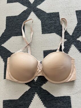 Aerie Tan Adjustable/Removable Strap/Strapless Removable Padded Push Up Bra